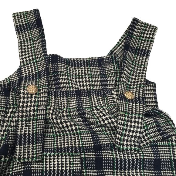 Madison Young Dress Glen Check Plaid Print Midi Jumper Women's M Dark Academia - Picture 7 of 11